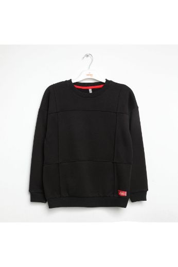 Picture of Nanica 322305 BLACK Boy Sweatshirt