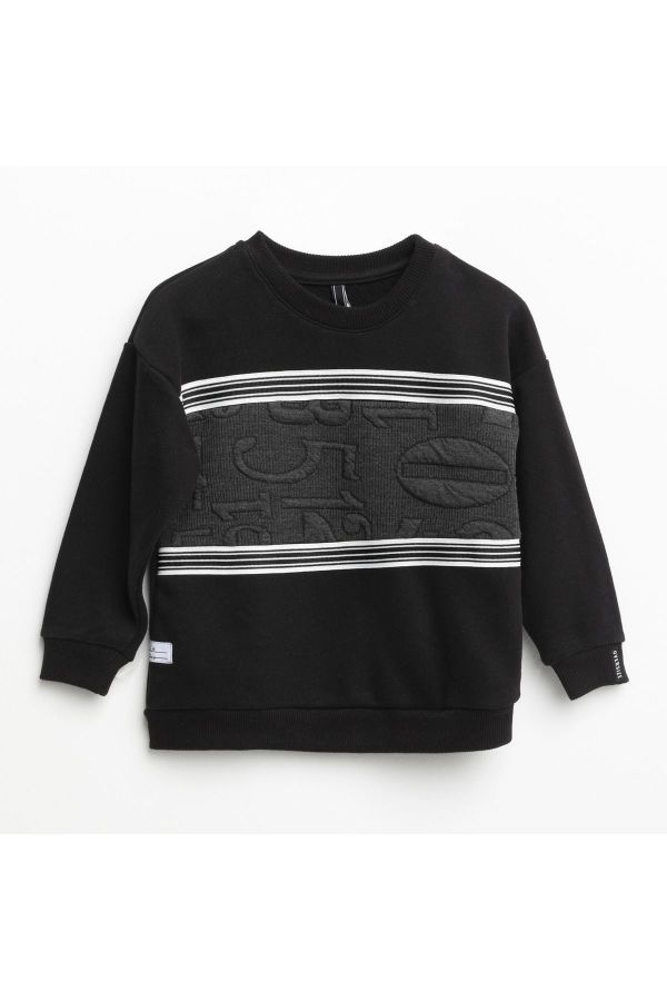 Picture of Nanica 321332 BLACK Boy Sweatshirt