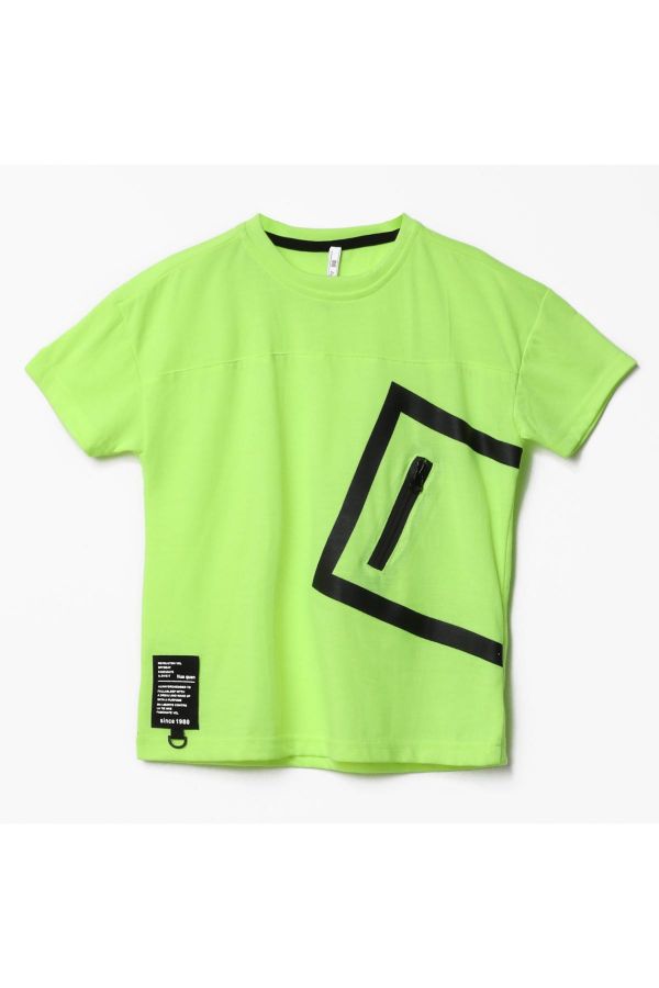 Picture of Nanica 122347 NEON GREEN Boy T-Shirt