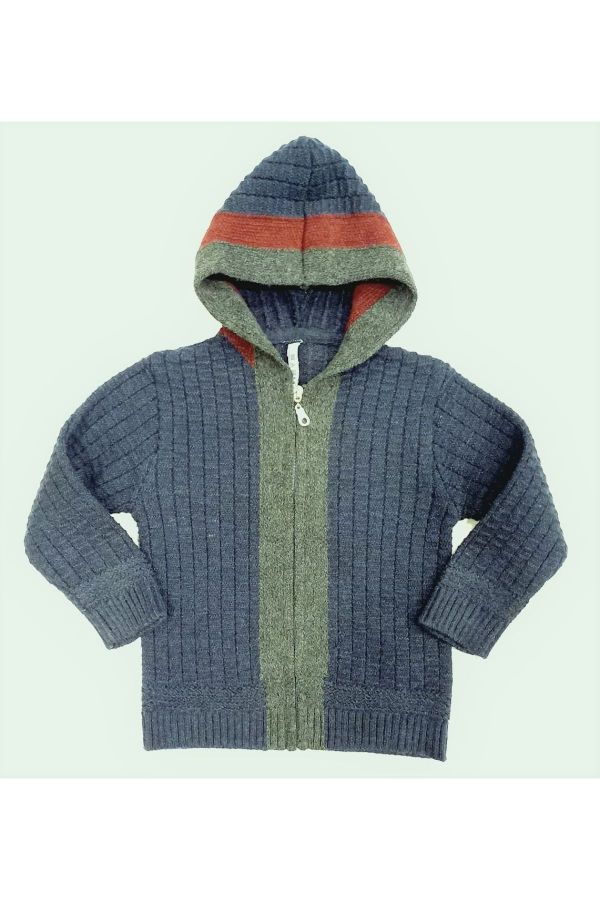 Picture of Nanica 323408 NAVY BLUE Boys Cardigan