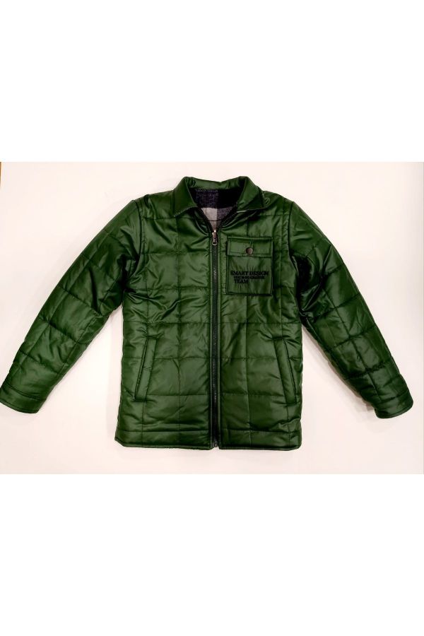 Picture of Nanica 323508 GREEN Boy Puffer Coat