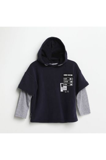 Picture of Nanica 321351 NAVY BLUE Boy Sweatshirt