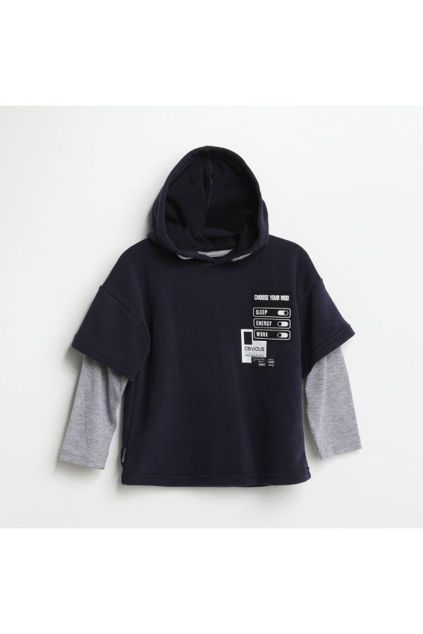 Picture of Nanica 321352 NAVY BLUE Boy Sweatshirt