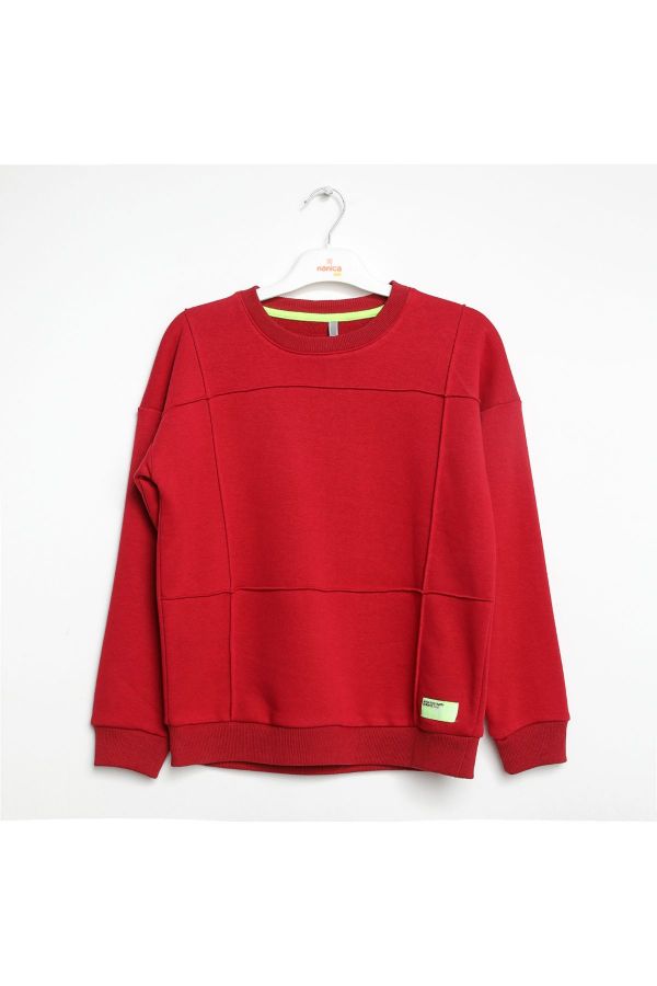 Picture of Nanica 322305 BURGUNDY Boy Sweatshirt