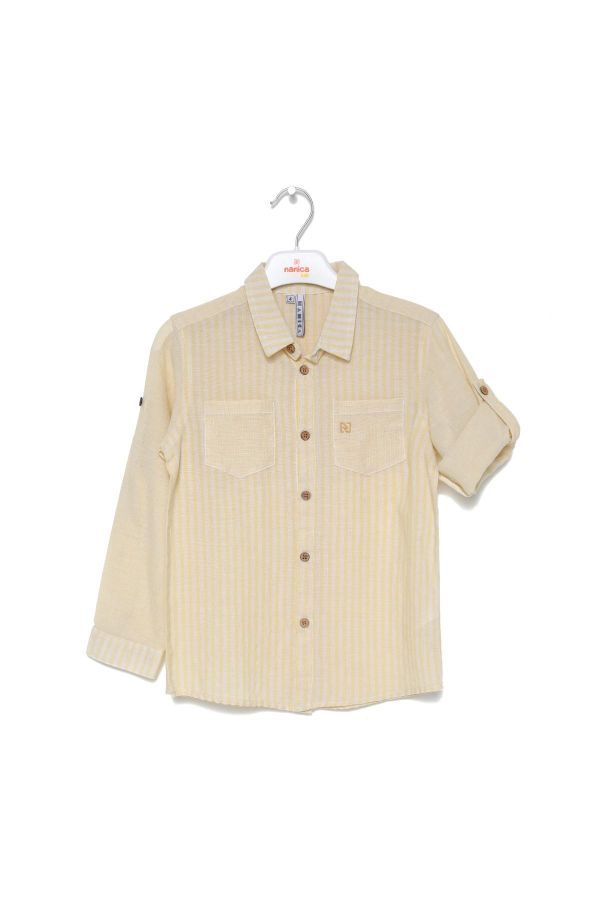 Picture of Nanica 123126 YELLOW Boy Shirt