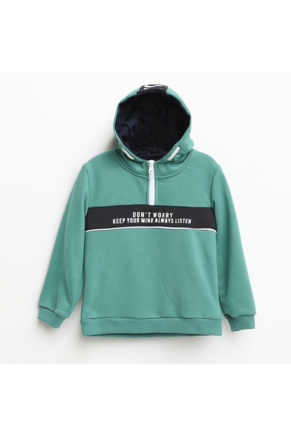 Picture of Nanica 321346 ALMOND GREEN Boy Sweatshirt