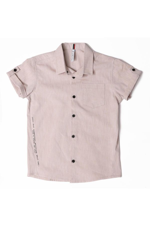 Picture of Nanica 122119 BEIGE Boy Shirt