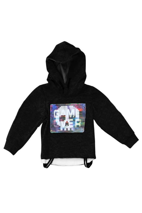 Picture of Nanica 320386 BLACK Boy Sweatshirt