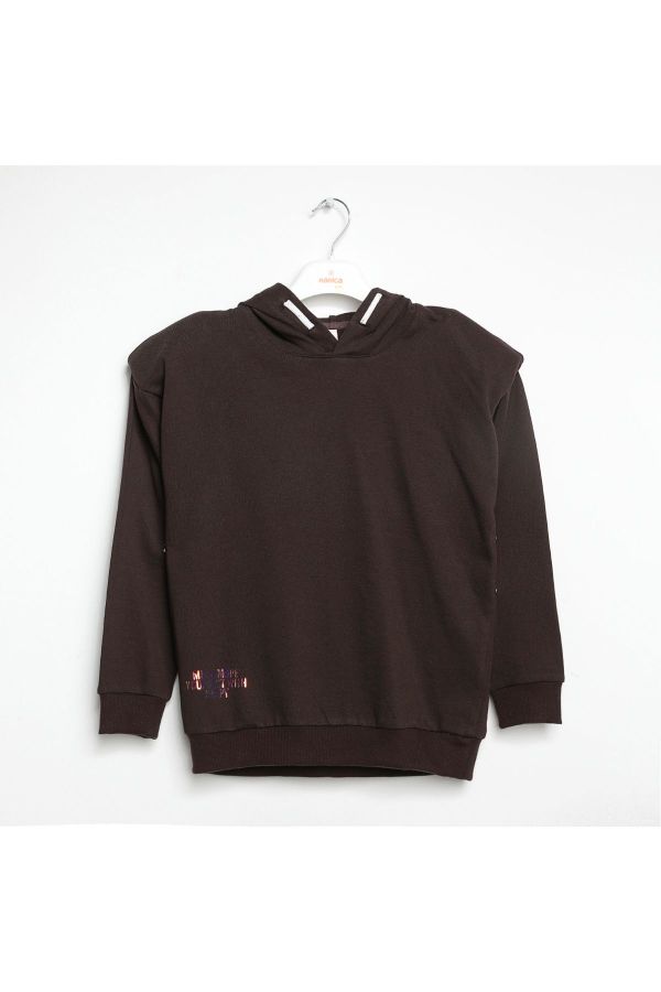 Picture of Nanica 422300 BROWN Girl Sweatshirt