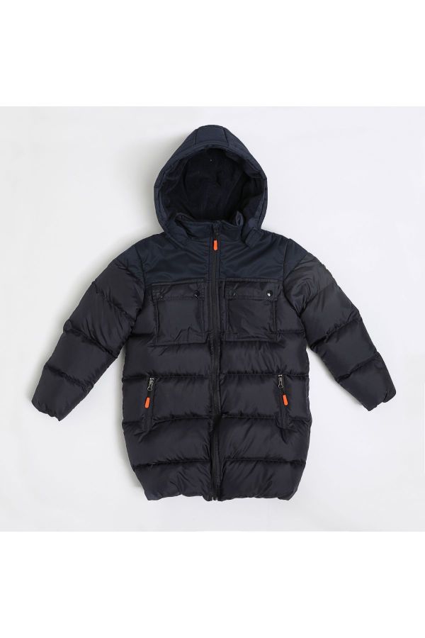 Picture of Nanica 322510 NAVY BLUE Boy Puffer Coat