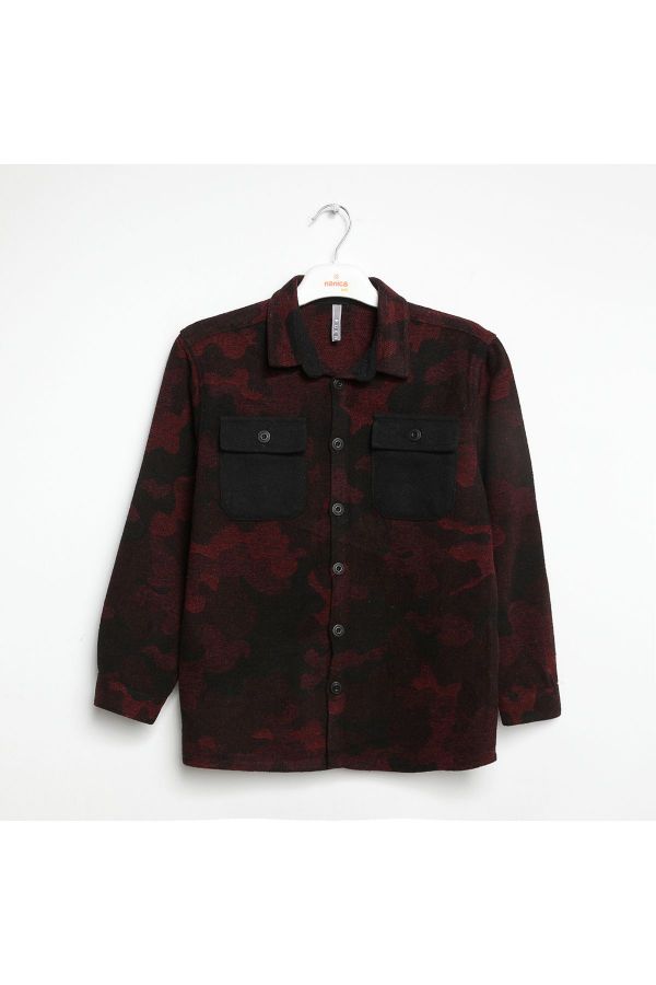 Picture of Nanica 322108 BURGUNDY Boy Shirt