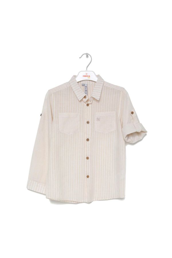 Picture of Nanica 123126 IVORY Boy Shirt