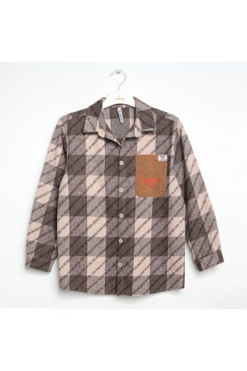 Picture of Nanica 322110 BROWN Boy Shirt