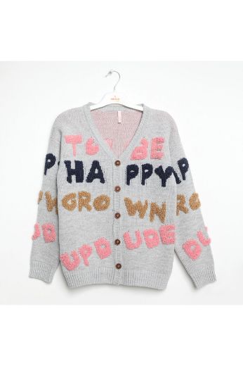 Picture of Nanica 422401 GREY Girl Cardigan