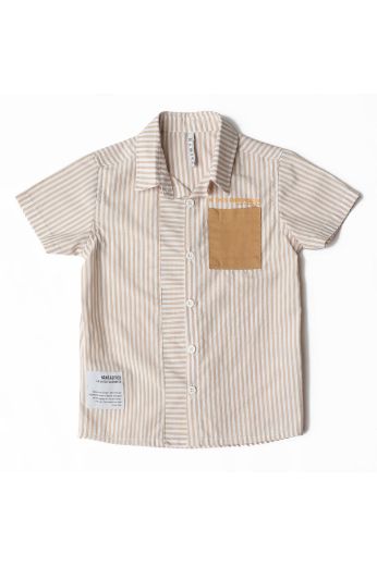 Picture of Nanica 122115 BEIGE Boy Shirt