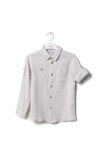 Picture of Nanica 123120 BEIGE Boy Shirt