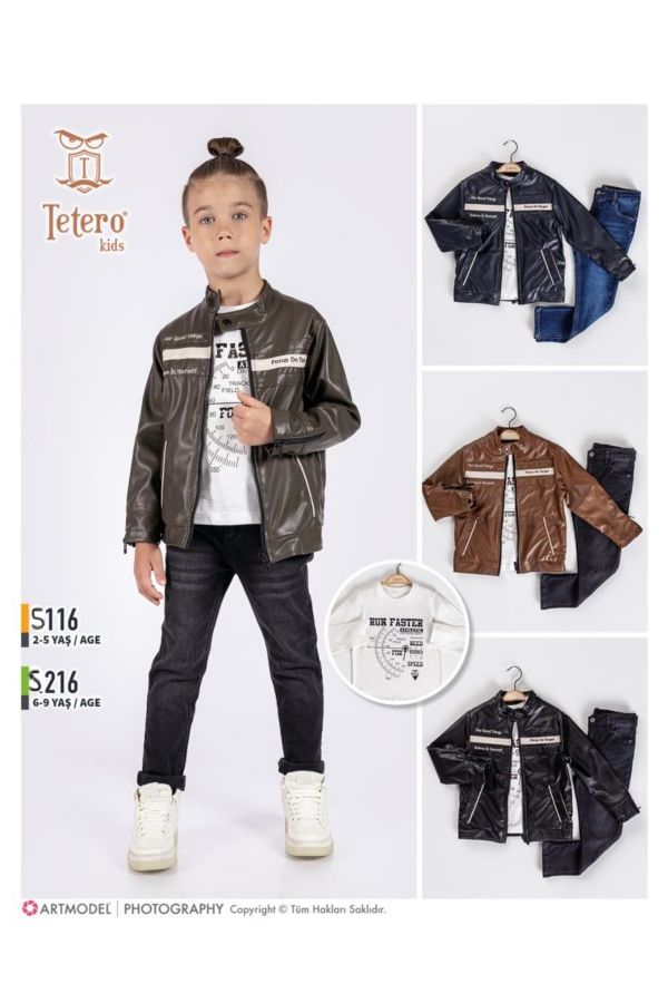 Picture of Tetero Kids 5116 KHAKI Boy Suit