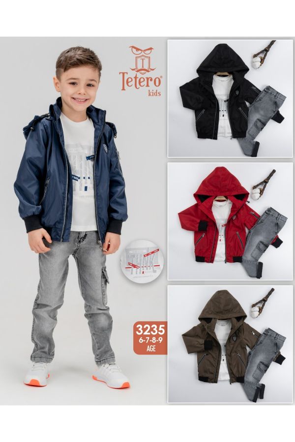 Picture of Tetero Kids 3235 KHAKI Boy Suit
