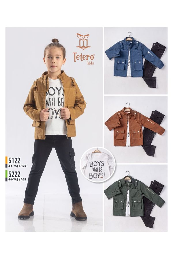 Picture of Tetero Kids 5122 KHAKI Boy Suit