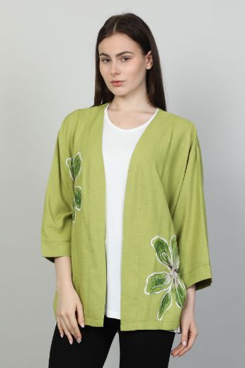 First Orme 372 FISTIK YESILI Kadın Kimono resmi