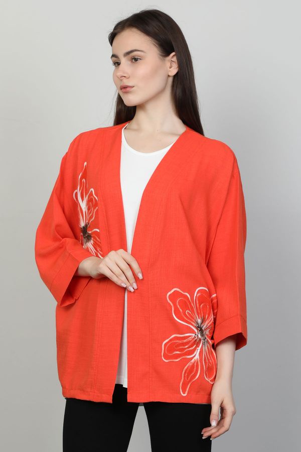 First Orme 372 KIRMIZI Kadın Kimono resmi