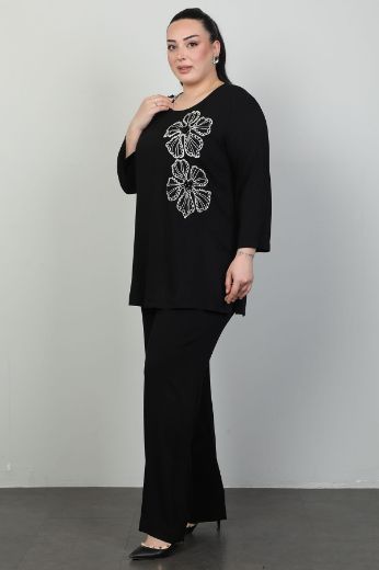 Picture of Dalida 47037xl BLACK Plus Size Women Suit