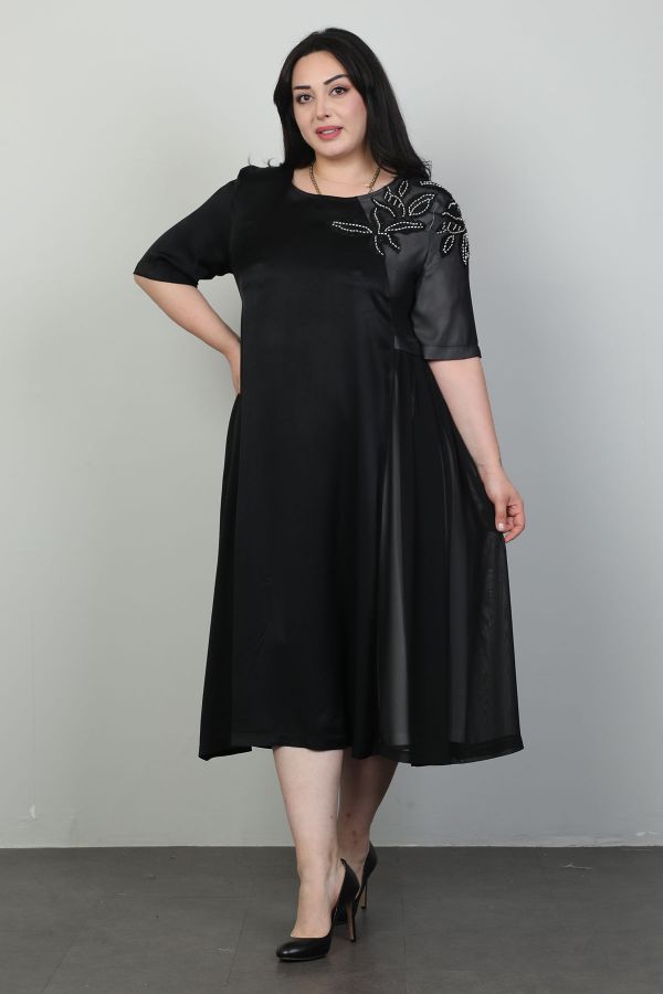 Picture of Dalida 47407xl ANTHRACITE Plus Size Women Dress 