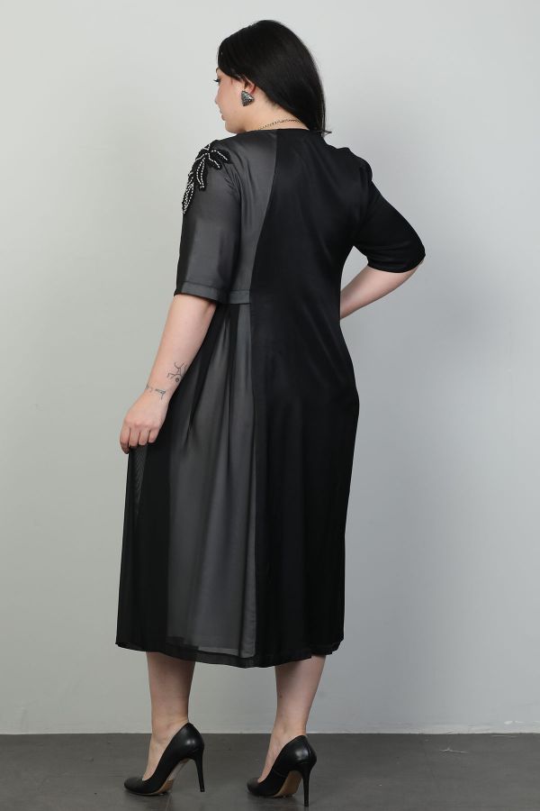 Picture of Dalida 47407xl ANTHRACITE Plus Size Women Dress 