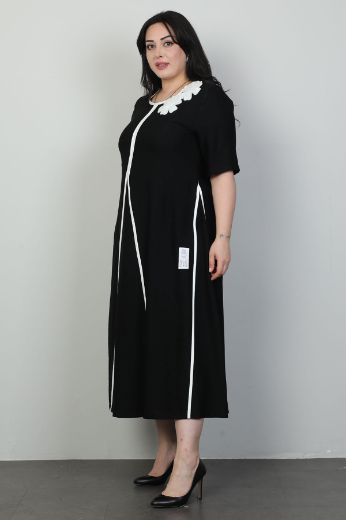 Picture of Dalida 47436xl BLACK Plus Size Women Dress 