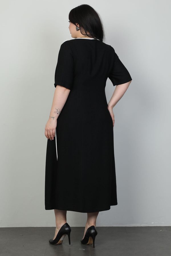 Picture of Dalida 47436xl BLACK Plus Size Women Dress 