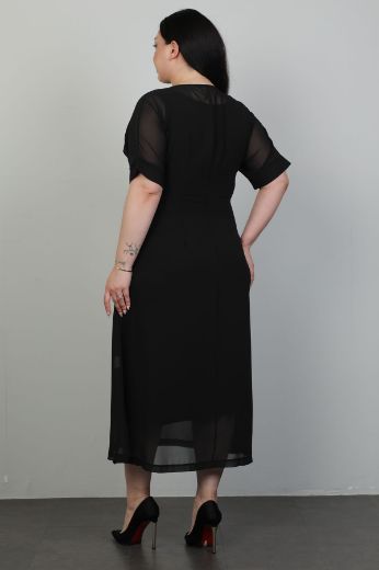 Picture of Dalida 38447xl BLACK Plus Size Women Dress 