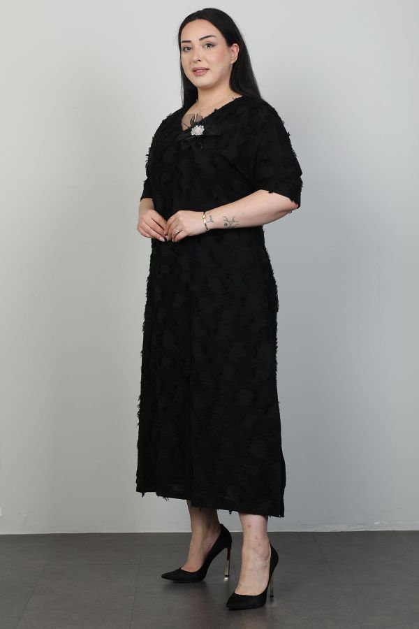 Picture of Dalida 47464xl BLACK Plus Size Women Dress 