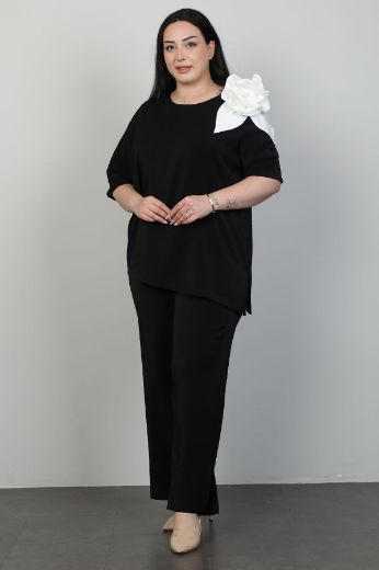 Picture of Dalida 47088xl BLACK Plus Size Women Suit