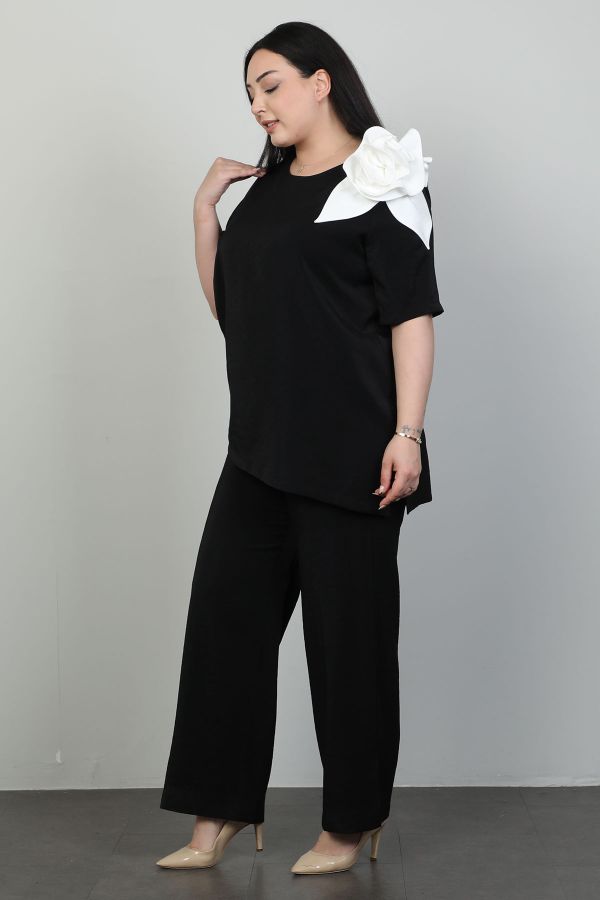 Picture of Dalida 47088xl BLACK Plus Size Women Suit