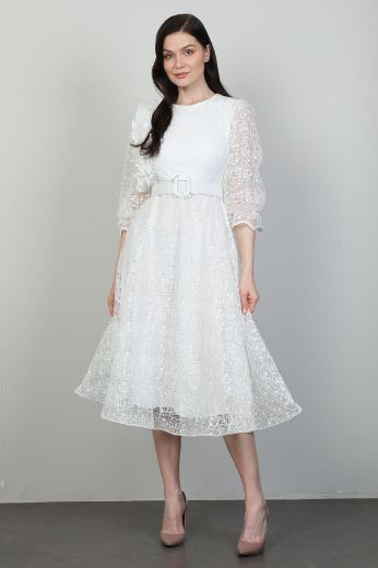 Picture of Dozza Fashion 2496 ECRU Women Dress