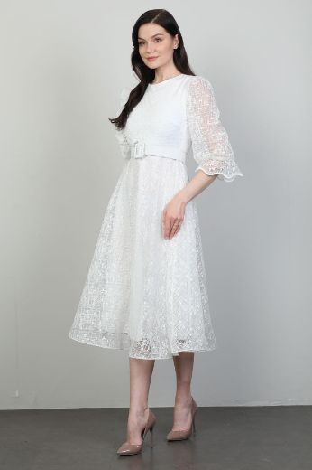 Picture of Dozza Fashion 2496 ECRU Women Dress