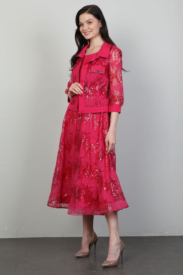 Picture of Dozza Fashion 2344 FUCHSIA Women Dress