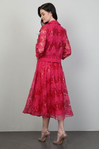 Picture of Dozza Fashion 2344 FUCHSIA Women Dress