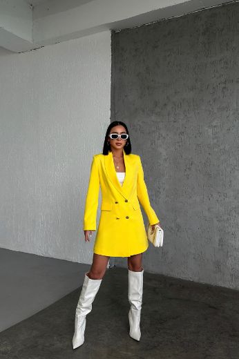 Picture of OUZ FASHION 24S041020 YELLOW Women Jacket