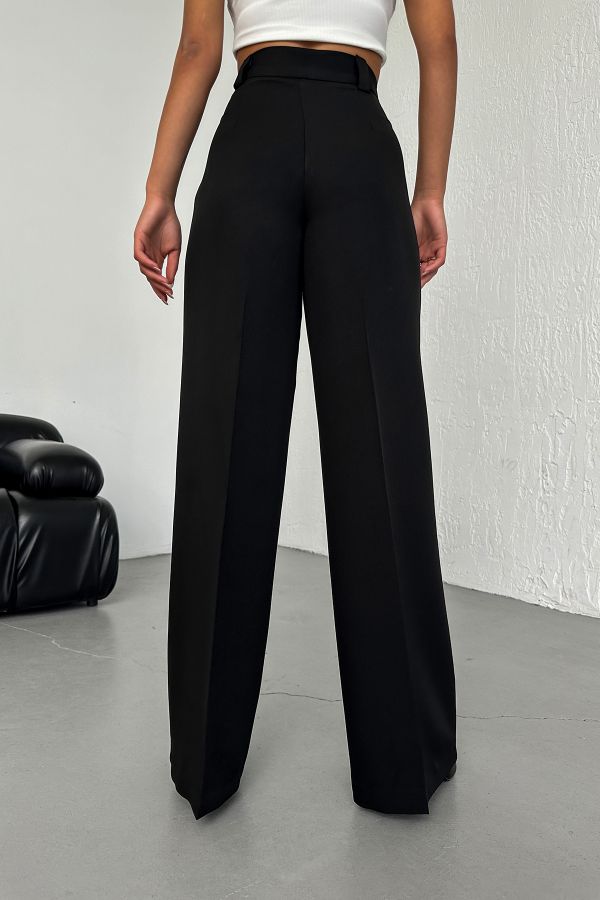 Picture of OUZ FASHION 24S321003 BLACK Women's Trousers