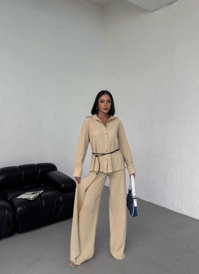 Picture of OUZ FASHION 24S011045 SANDY WOMAN TROUSER SUIT 