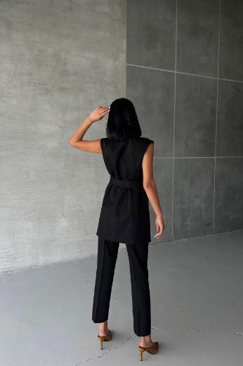 Picture of OUZ FASHION 24S251115 BLACK WOMAN TROUSER SUIT 