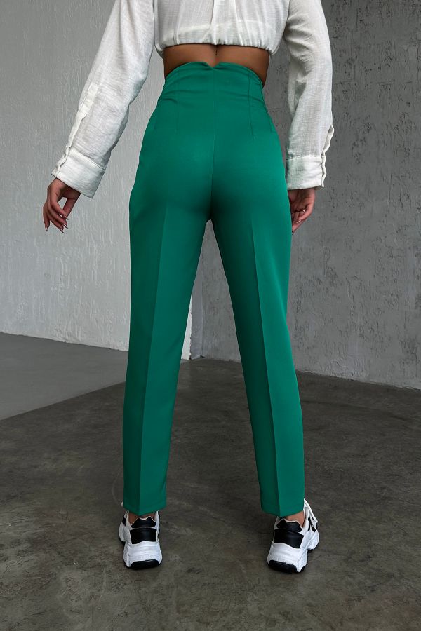 Picture of OUZ FASHION 24S321001 LIGHT GREEN  Women's Trousers