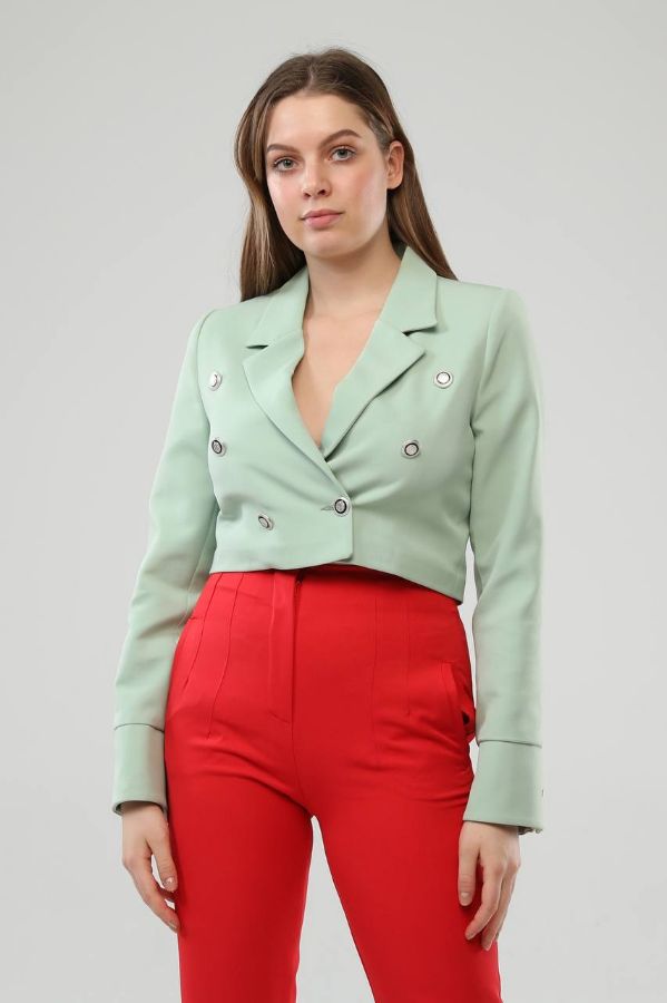 Picture of OUZ FASHION 24S041016 MINT Women Jacket