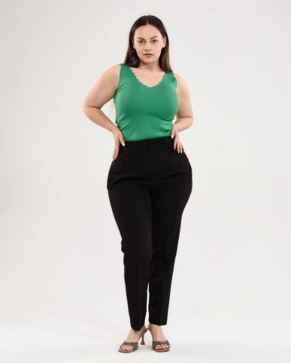 Picture of OUZ FASHION 24S321002 BLACK Plus Size Women Pants 