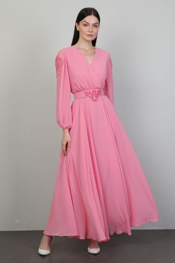 Dozza Fashion 2480 PEMBE Kadın Elbise resmi