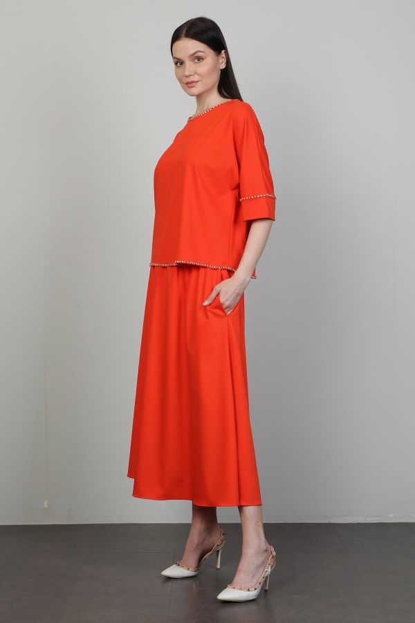 Picture of Dozza Fashion 5100 RED Women Suit