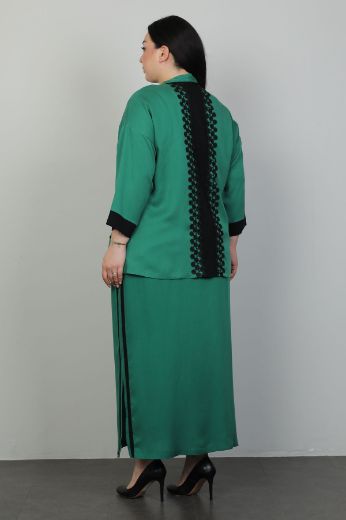 Picture of Dalida 47044xl GREEN Plus Size Women Dress 