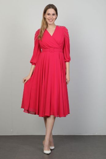 Picture of Dozza Fashion 2425 FUCHSIA Women Dress