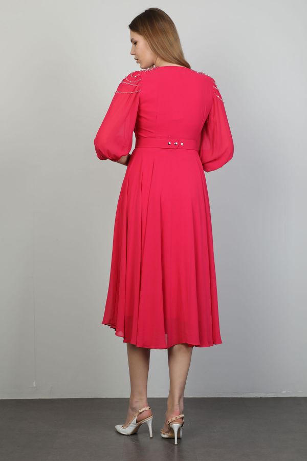 Picture of Dozza Fashion 2425 FUCHSIA Women Dress